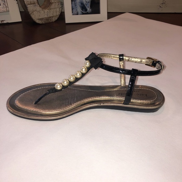 Kate Spade pearl and black Sandal - Picture 6 of 10